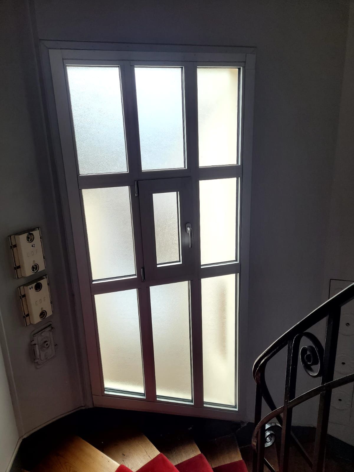 vitre cage d'escalier